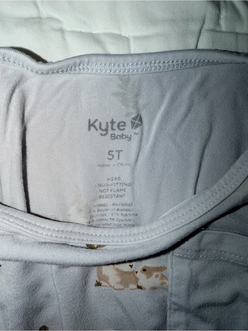 Kyte BABY Baby Blue Easter Bunny Pajama Set 5T